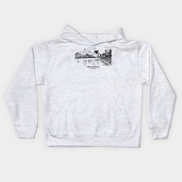 Providence - Rhode Island Kids Hoodie by Lakeric